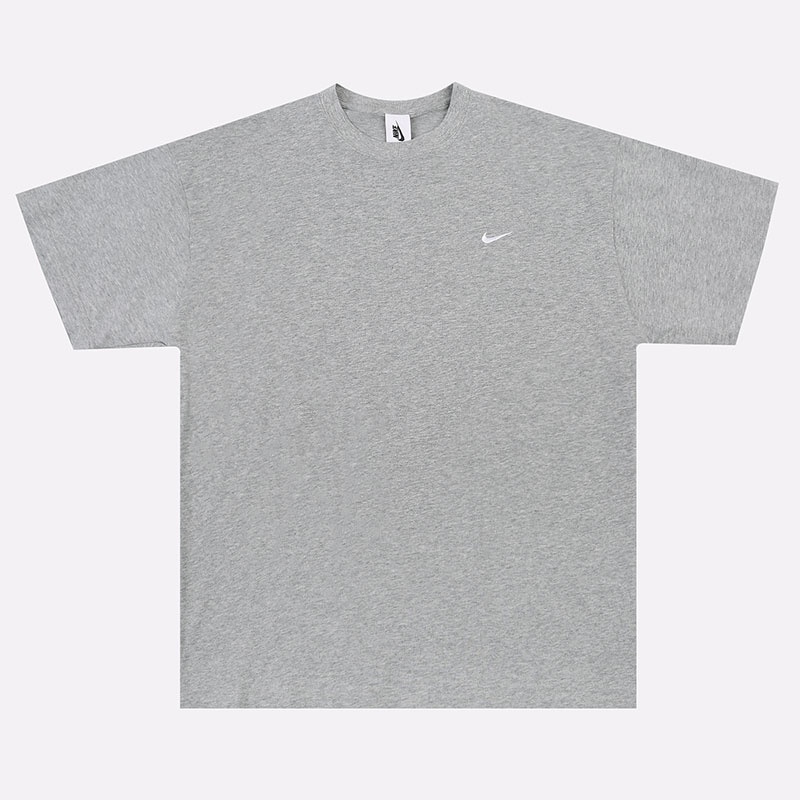 мужская серая футболка Nike NRG Solo Swoosh Tee CV0559-063 - цена, описание, фото 1
